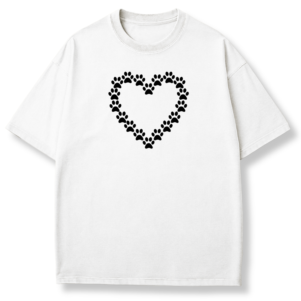 Paw Print Heart T-shirt