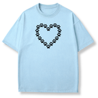 Paw Print Heart T-shirt