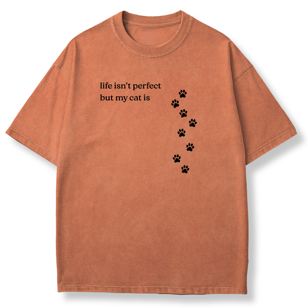 Life isn't Perfect but My Cat is T-shirt