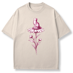 Pink Flower Sketch T-shirt