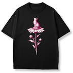 Pink Flower Sketch T-shirt