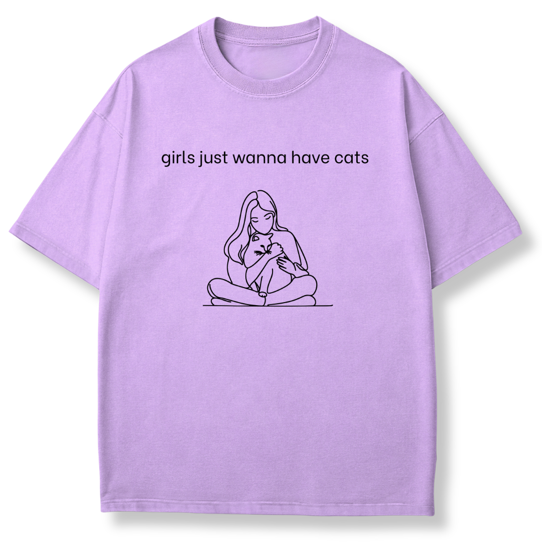 Girls Just Wanna Have Cats T-shirt