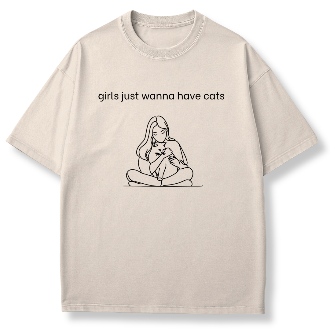 Girls Just Wanna Have Cats T-shirt