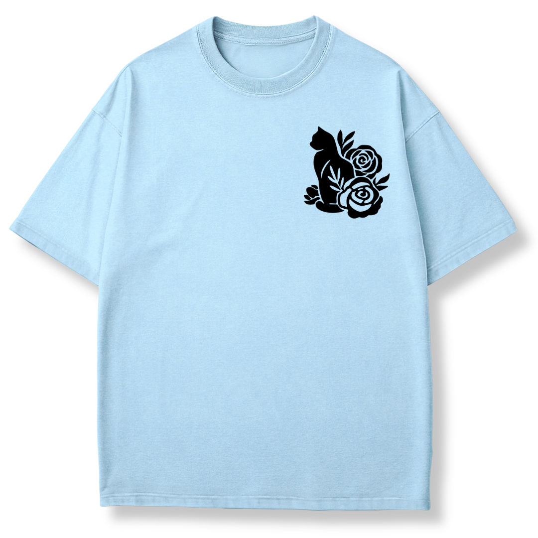 Floral Cat T-shirt