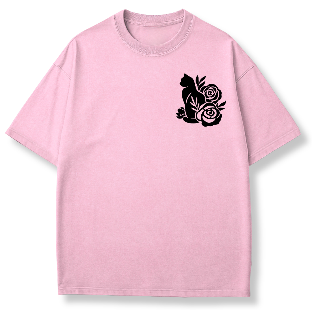 Floral Cat T-shirt