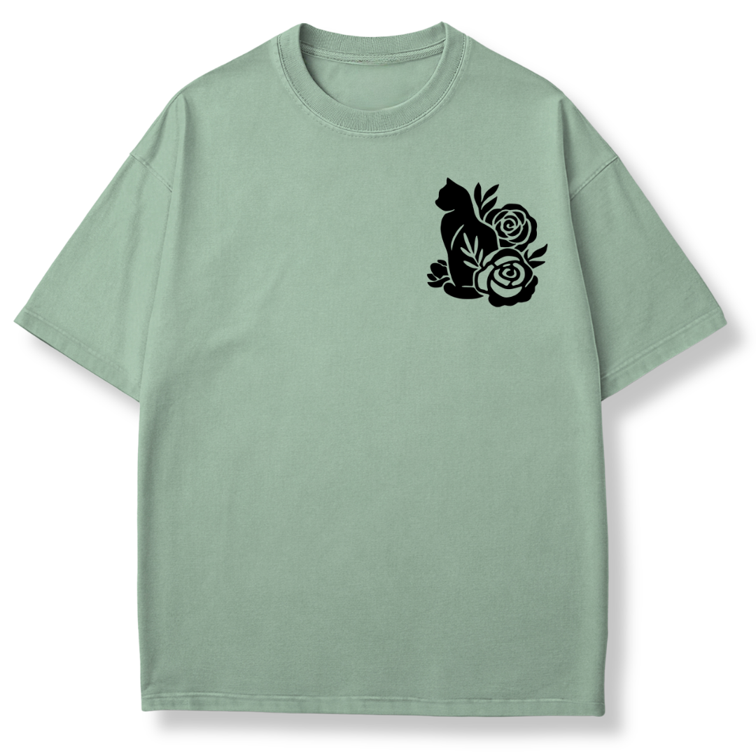 Floral Cat T-shirt