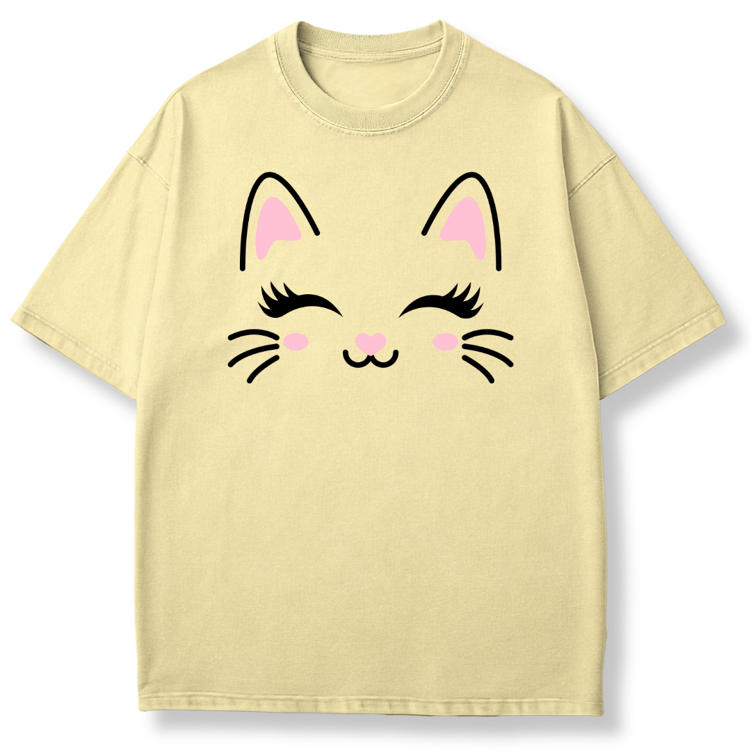 Cute Cat Face T-shirt