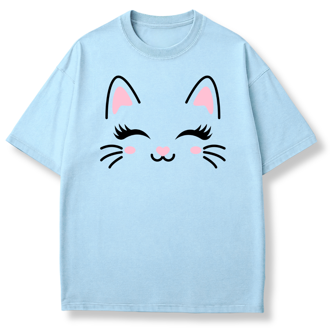 Cute Cat Face T-shirt
