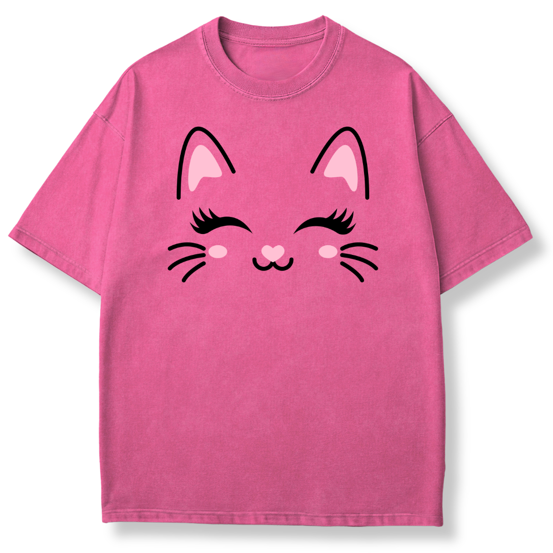 Cute Cat Face T-shirt