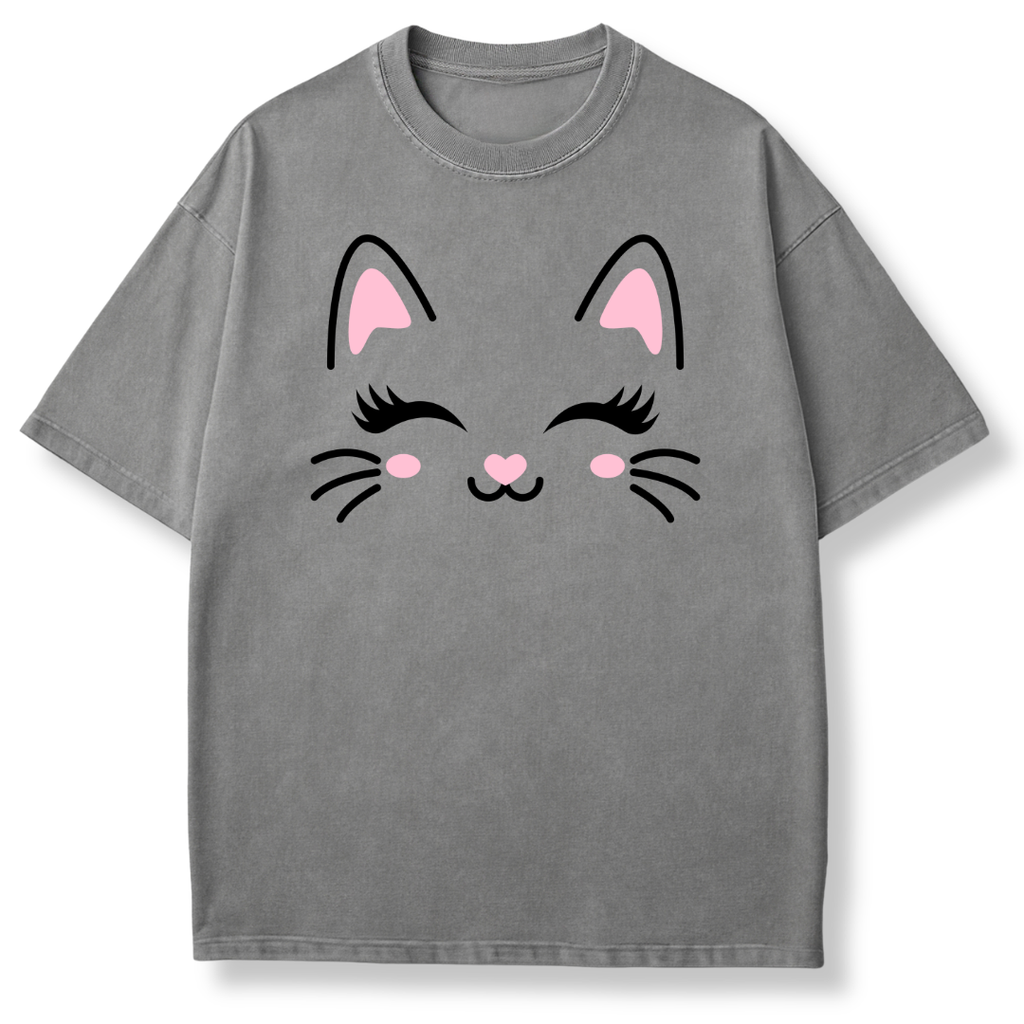Cute Cat Face T-shirt