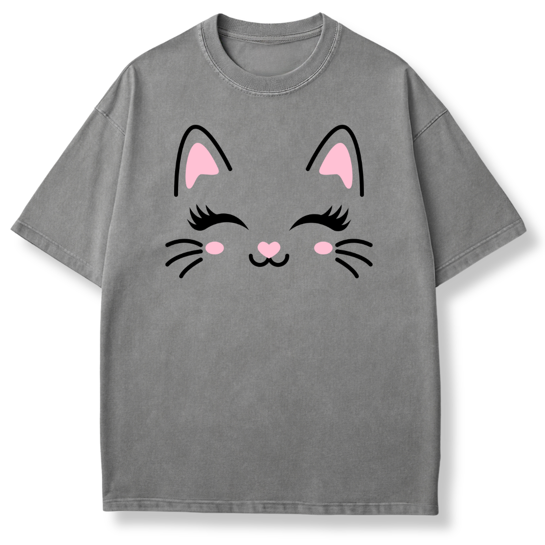 Cute Cat Face T-shirt