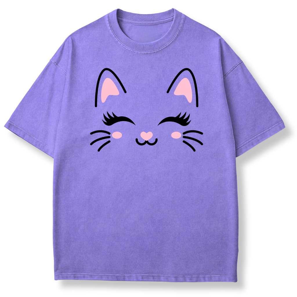 Cute Cat Face T-shirt