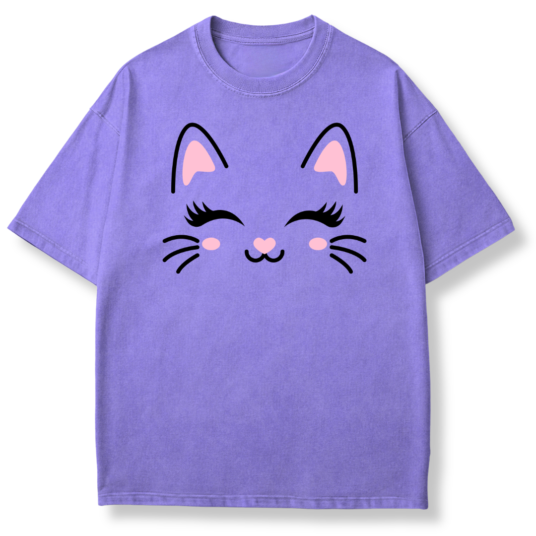 Cute Cat Face T-shirt