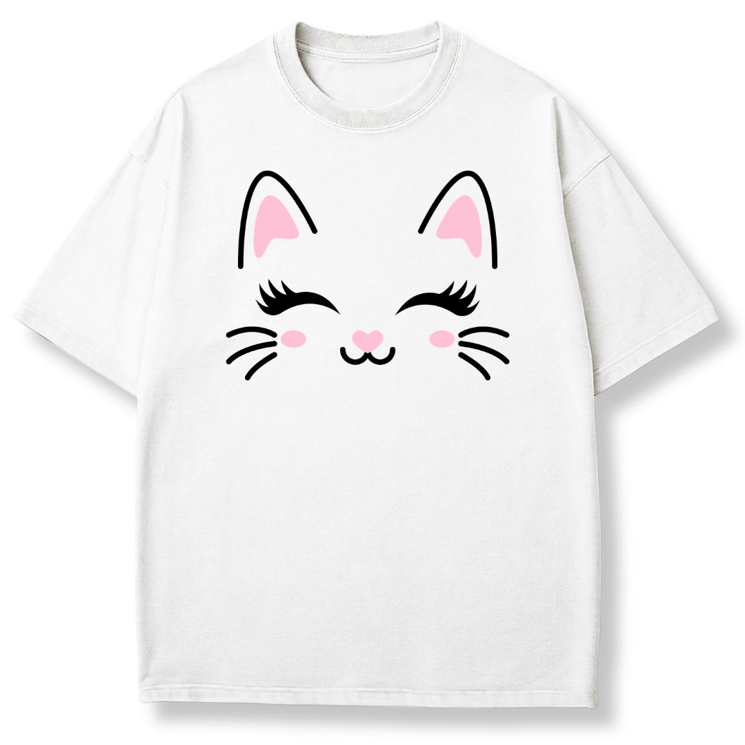Cute Cat Face T-shirt