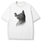 Cat & Butterfly T-shirt