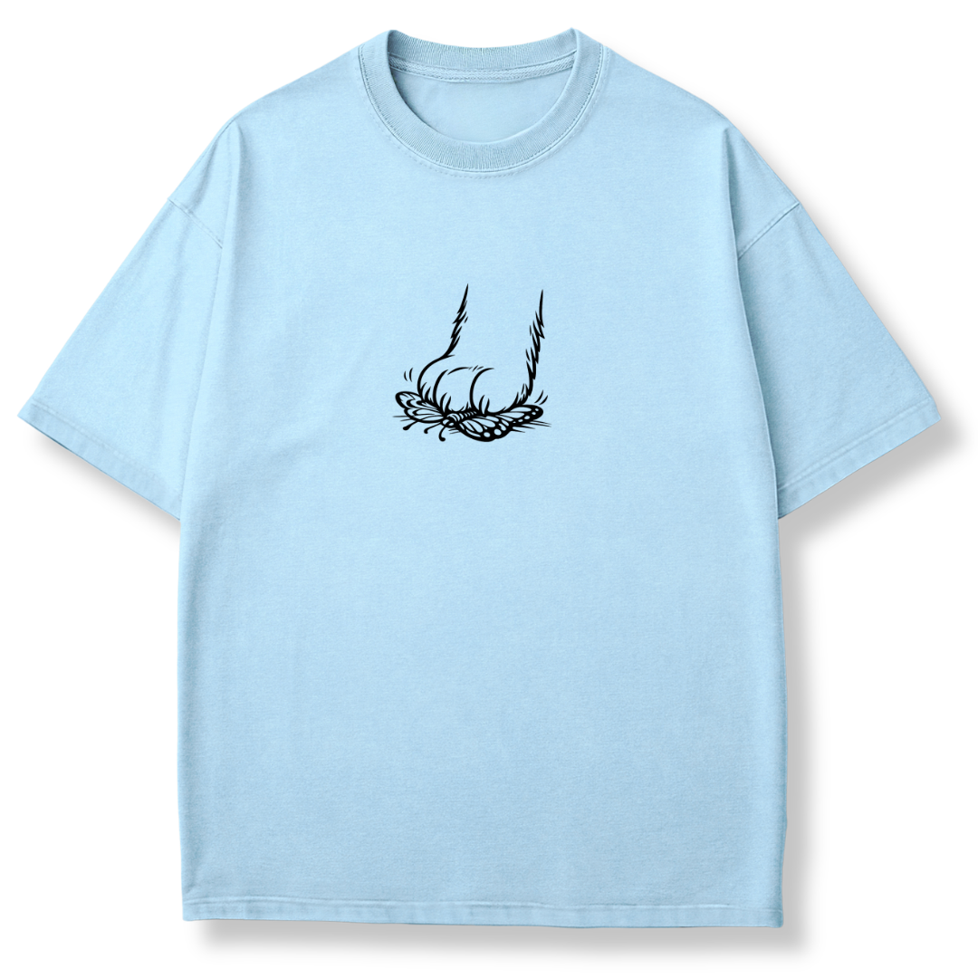 Cat Stomps Butterfly T-shirt