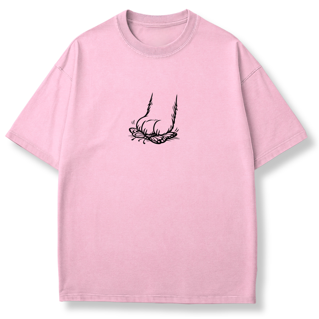 Cat Stomps Butterfly T-shirt