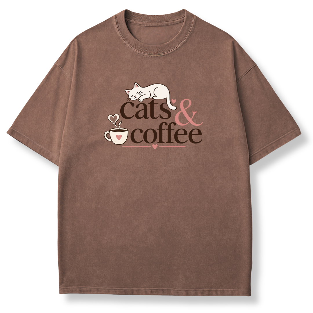 Cats & Coffee T-shirt