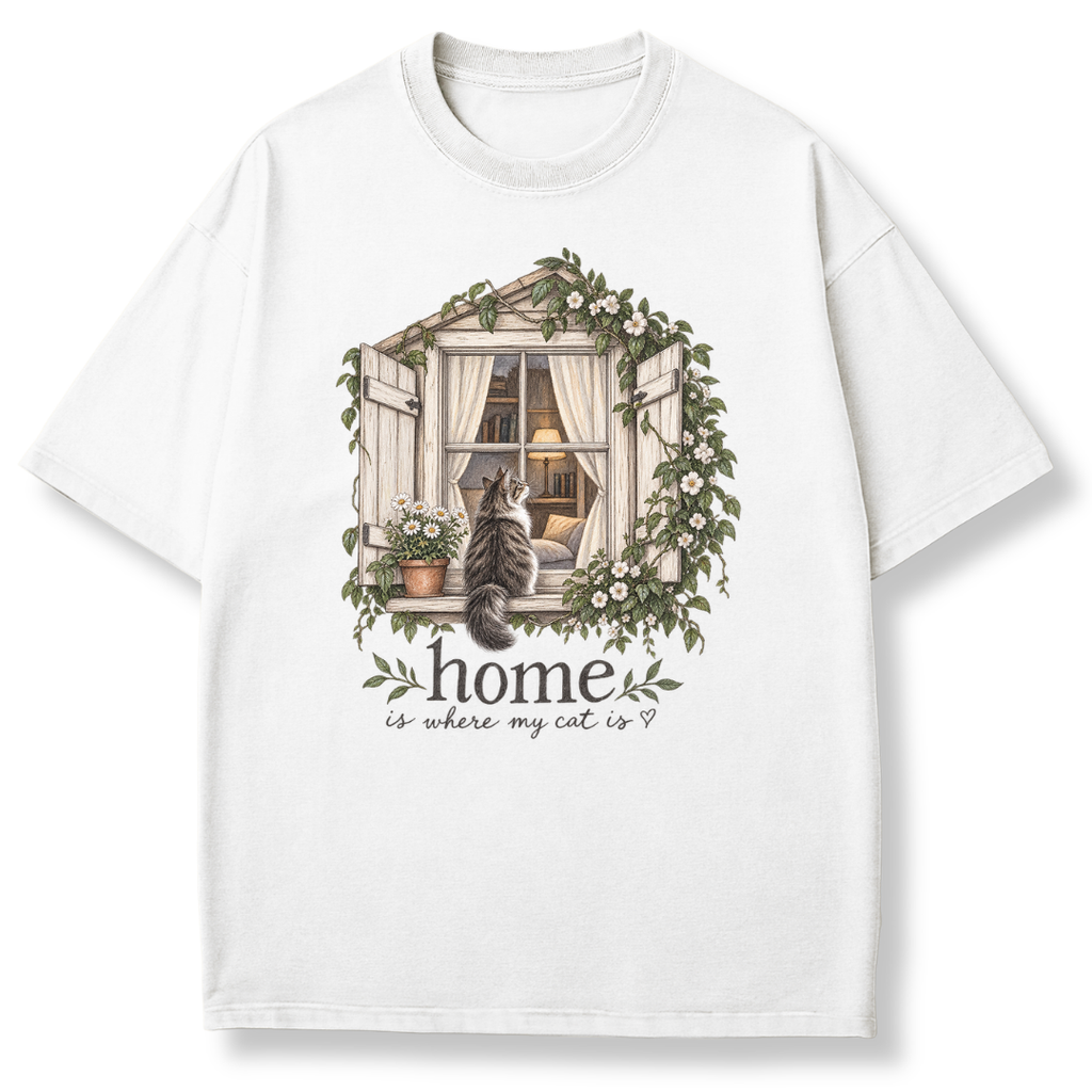 Home is Where My Cat is T-shirt