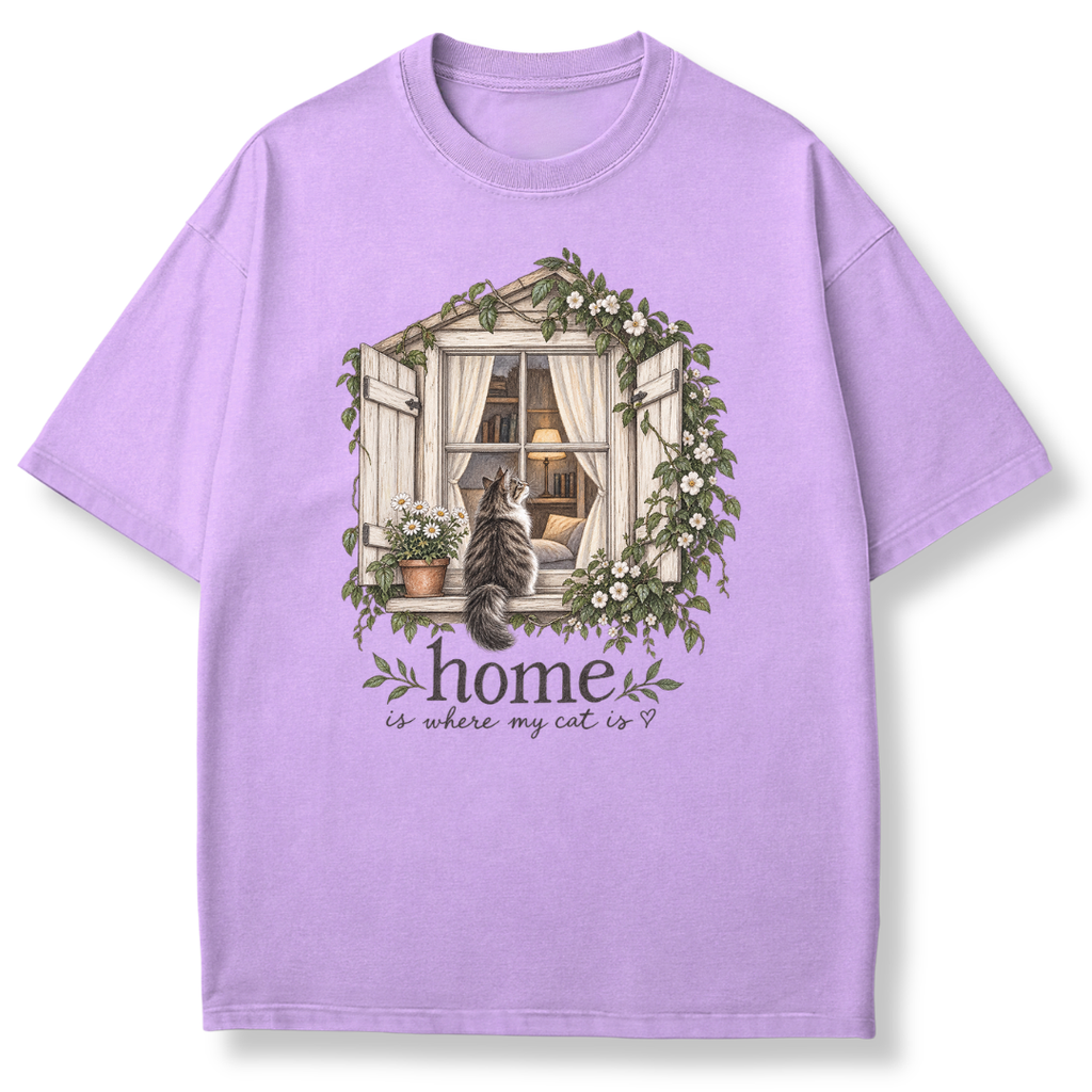 Home is Where My Cat is T-shirt