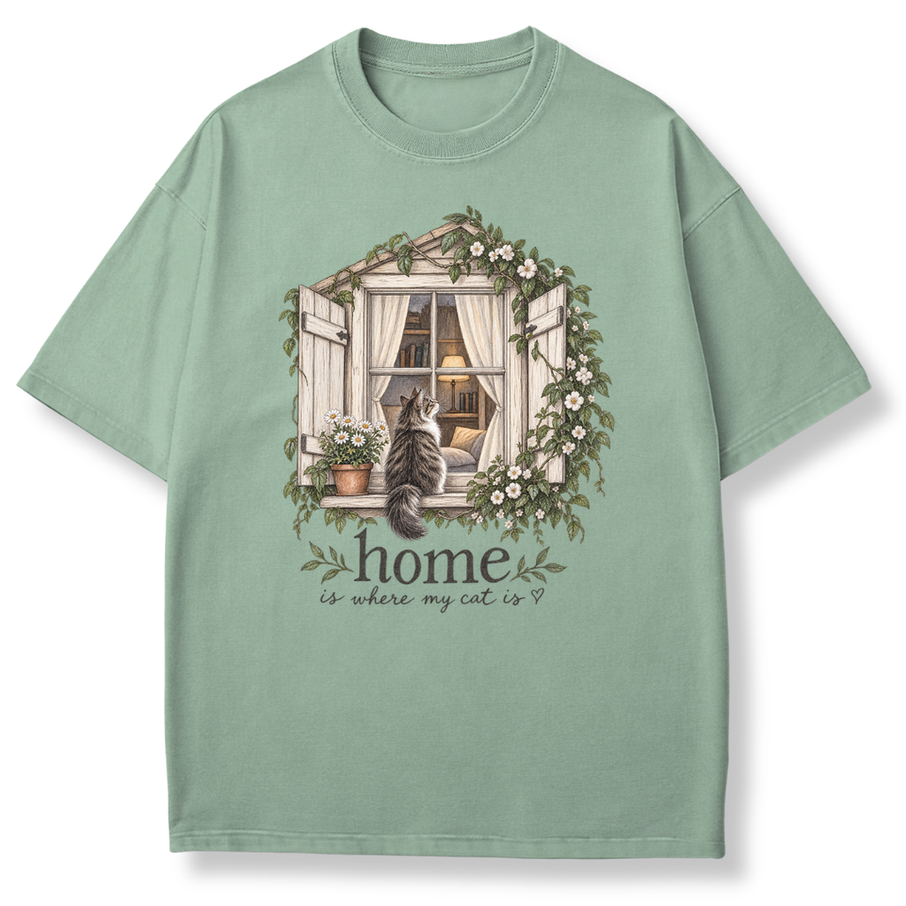 Home is Where My Cat is T-shirt
