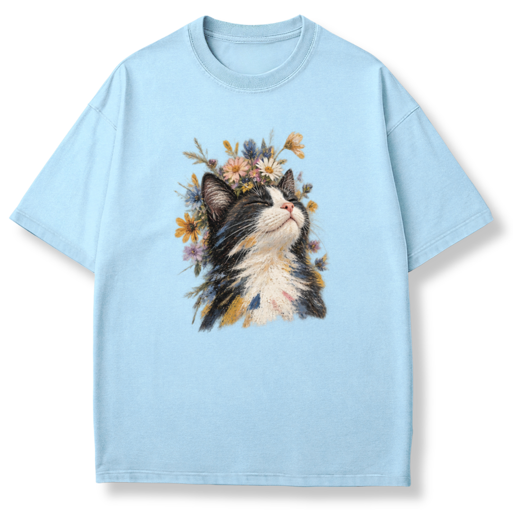 Painterly Cat Portrait T-shirt