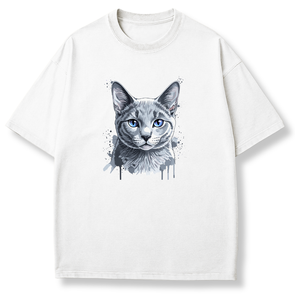 Watercolor Cat Stare T-shirt