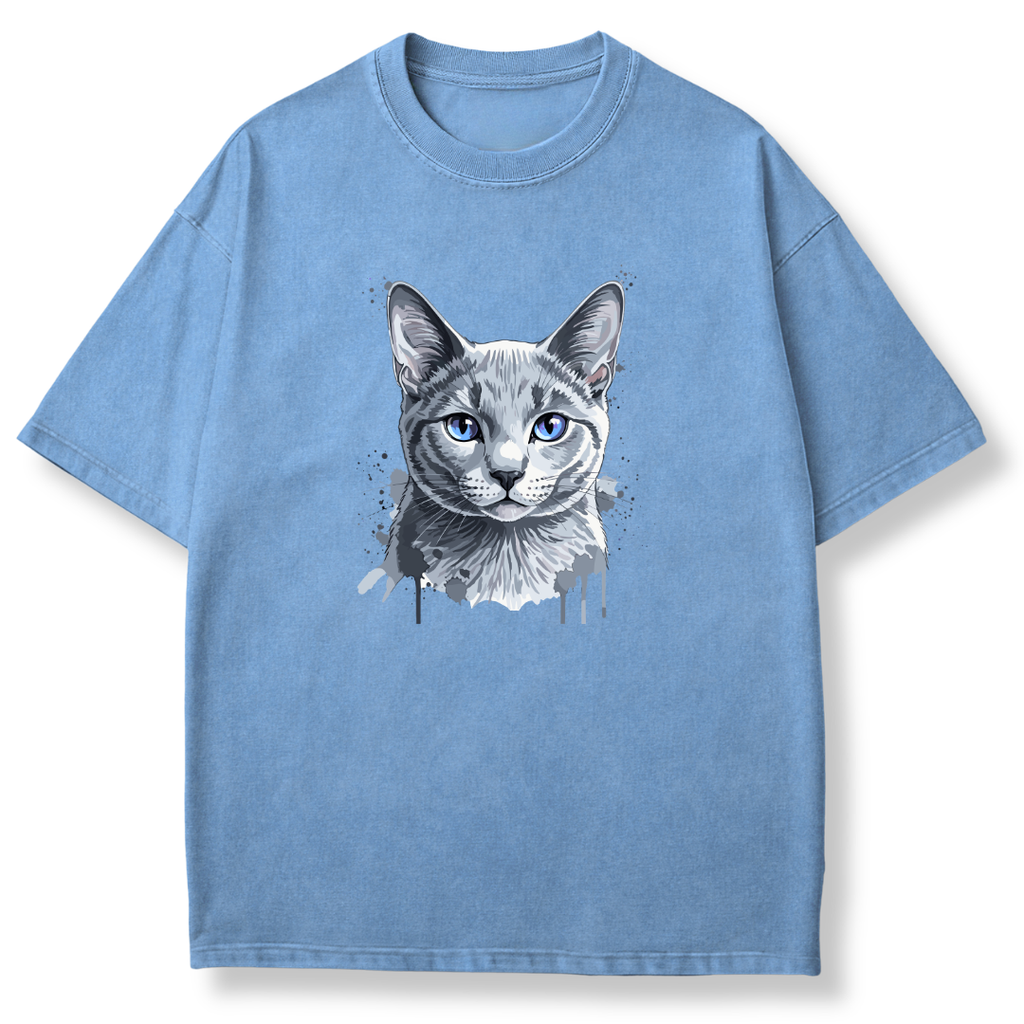 Watercolor Cat Stare T-shirt