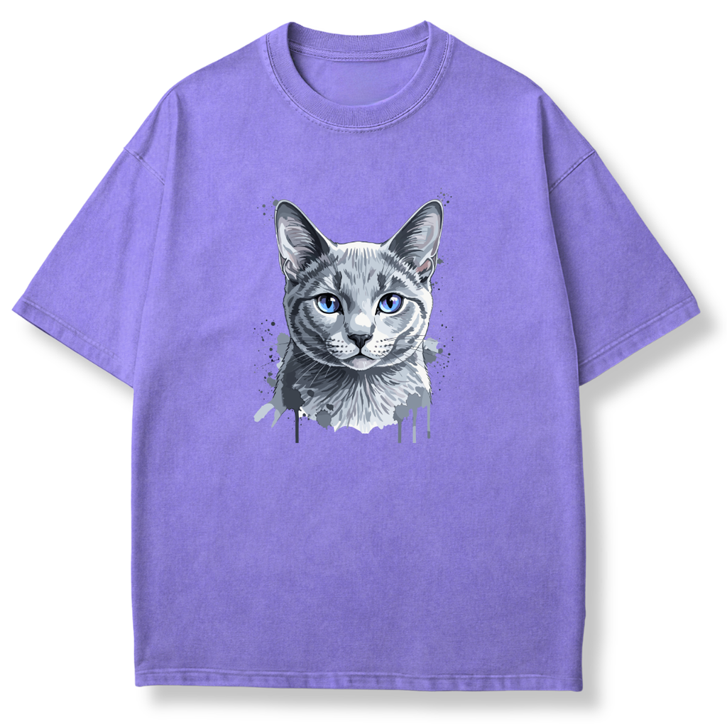 Watercolor Cat Stare T-shirt