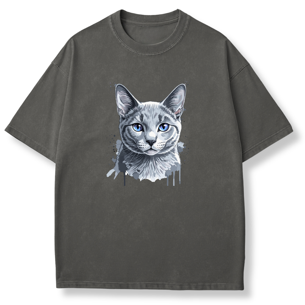 Watercolor Cat Stare T-shirt