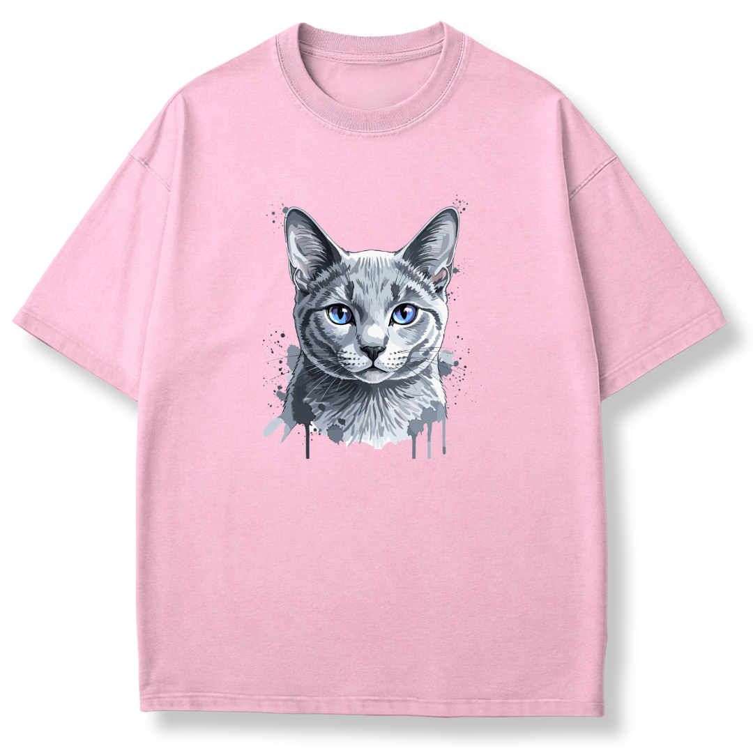 Watercolor Cat Stare T-shirt