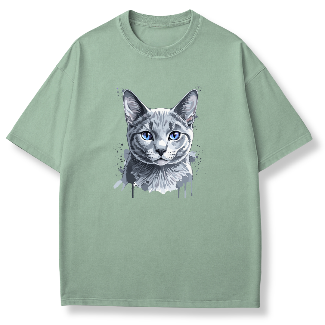 Watercolor Cat Stare T-shirt