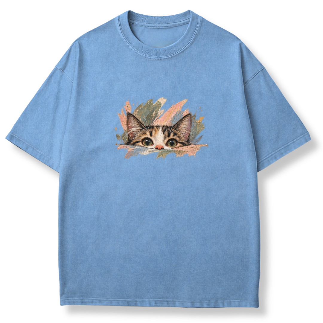 Peeking Kitty T-shirt