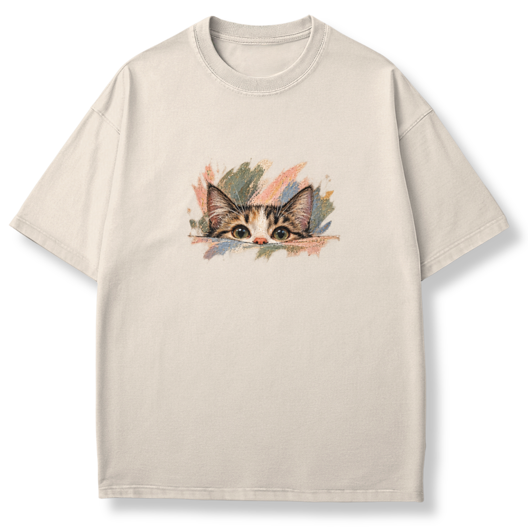 Peeking Kitty T-shirt