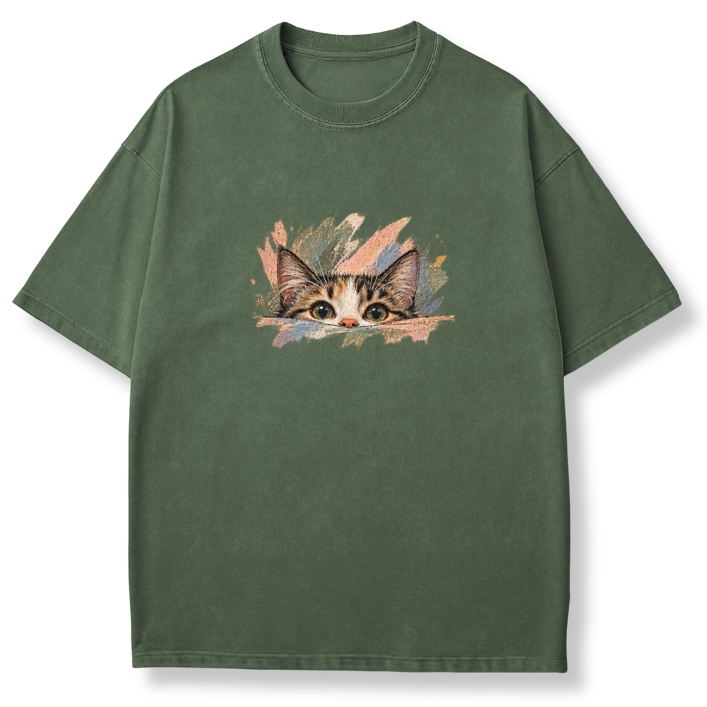 Peeking Kitty T-shirt