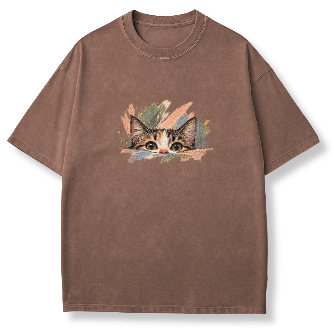 Peeking Kitty T-shirt
