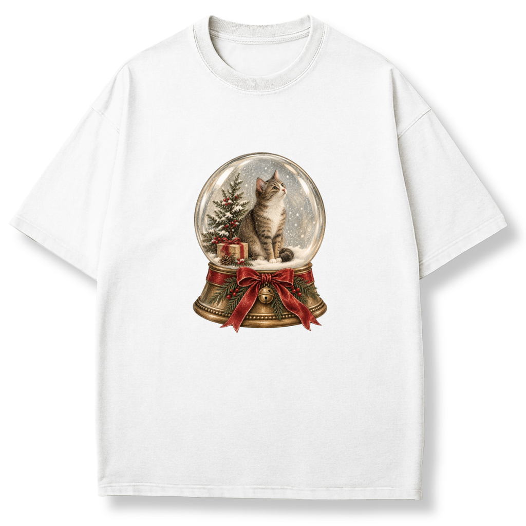 Cat Snow Globe T-shirt