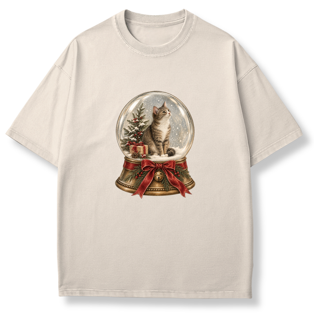 Cat Snow Globe T-shirt