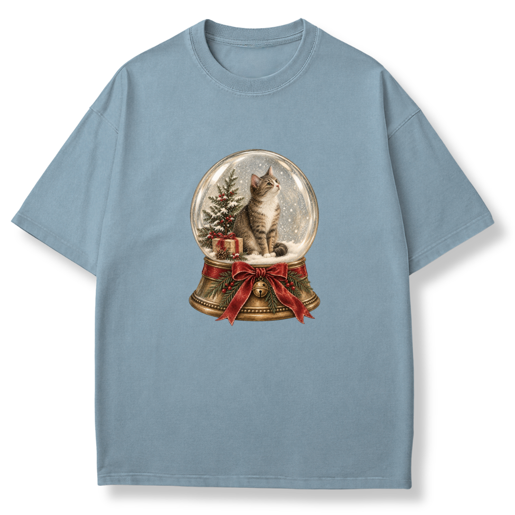 Cat Snow Globe T-shirt